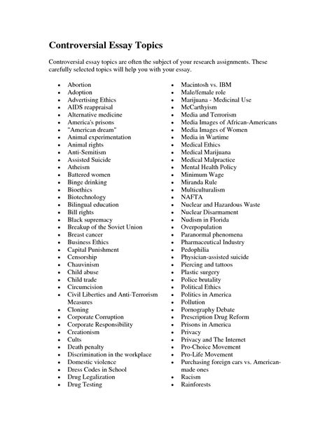 101 Great Essay Writing Topics for Students .
